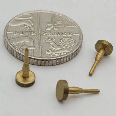 Precision brass pins machined to close tolerances
